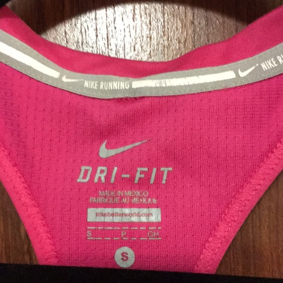 💗Hot Pink Nike Dri-Fit running tank top (S)💖 - Picture 3 of 5